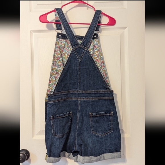 Mini Boden Distressed Rainbow Overalls - Picture 3 of 4
